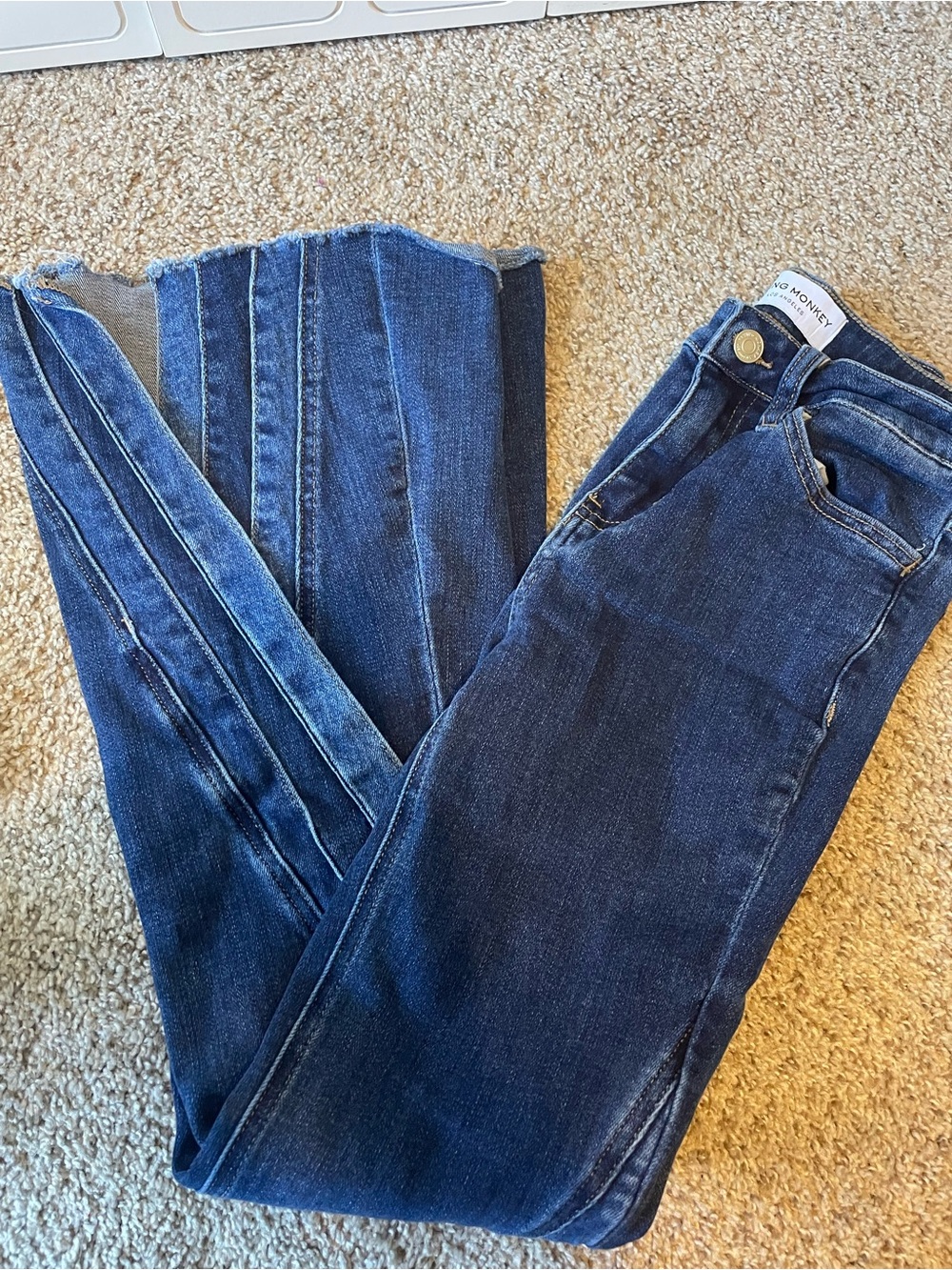 Flying Monkey Dark Blue Flare Jeans